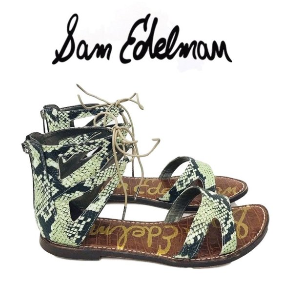 Sam Edelman Shoes - Sam Edelman Gwenna Snake Print Gladiator Sandals